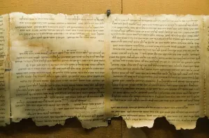 Dead Sea Scroll Print - Fragment Displayed at Qumran Museum