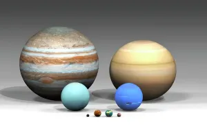 Sizes of Solar System Planets Print