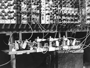 Prints of Pilot ACE computer components. View of short delay lines for the Automatic Computing Engine (ACE) pilot model Images Dated 2012 July: Print of Pilot ACE computer components, 1950 C013 / 7164