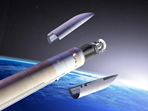 Images Dated 20th February 2012: Planck and Herschel Spacecraft Launch Print