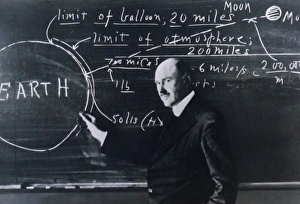 Portrait of American physicist, Robert Goddard Portrait of American physicist, Robert Goddard