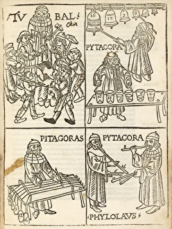 Pythagorean harmonics, 1492 artwork C016/8941 Pythagorean harmonics, 1492 artwork C016/8941
