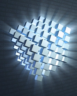 Quantum Computing Concept Prints: Quantum computing, conceptual artwork F006 / 3749