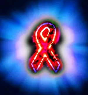 Images Dated 28th April 2005: Red ribbon, AIDS awareness, artwork