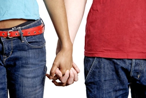 Couple Holding Hands Prints: Relationship C018 / 9238