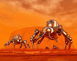 Future Space Exploration Prints: Robots on Mars