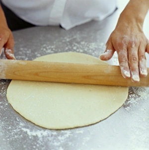 Pastry Preparation Prints: Rolling dough