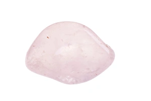 White Background Gemstones Prints: rose quartz