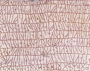 Ancient Scandinavian Art Prints: Runic inscriptions