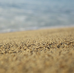Coastal Erosion Images Prints: Sand on a beach