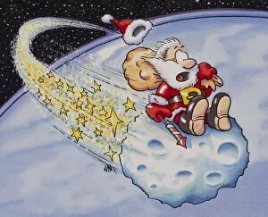 Images Dated 25th January 2001: Santa Claus on asteroid