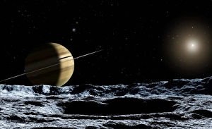 Saturn from Rhea Saturn from Rhea