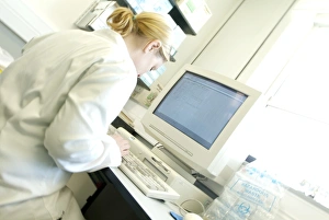 Scientist In Lab Prints: Scientist working