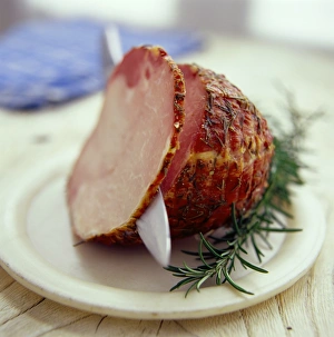 Smoked Ham Prints: Sliced ham