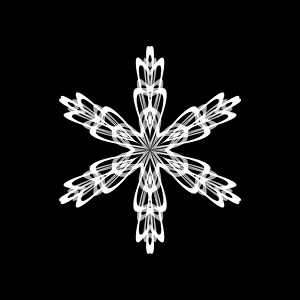 Snowflake Computer Art Print
