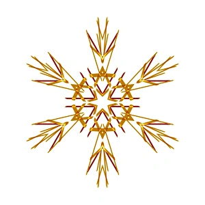 Snowflake Pattern Prints: Snowflake pattern, artwork F008 / 3386