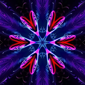 Snowflake Pattern Prints: Snowflake pattern, artwork F008 / 3391