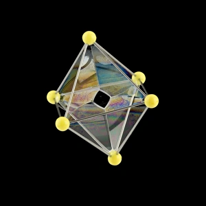 Images Dated 22nd September 2005: Octahedral Soap Bubble Frame Print