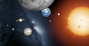 Milky Way Prints: Solar System Print