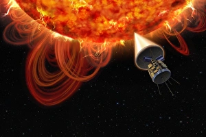 Images Dated 1st February 2013: Solar Probe at the Sun Print