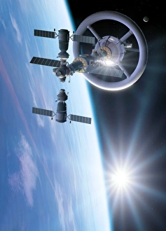 Futuristic Space Station Prints: Space hotel