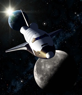Future Space Travel Prints: Space Shuttle mission