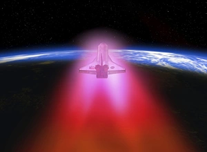 Space Shuttle Re-entry Print
