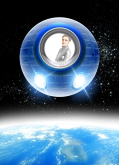 Space Exploration Images Prints: Space tourism, composite image