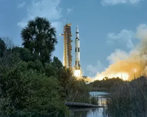 NASA Space Exploration Images Prints: Apollo 16 rocket launch