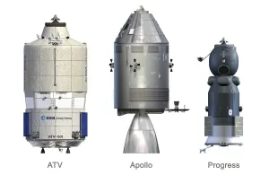 Space Prints: ATV, Apollo and Progress modules Print