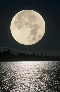 Full Moon Print over Vancouver Harbour