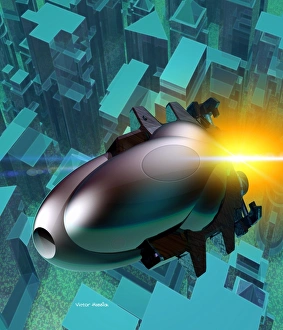 Space Artwork Prints: Spaceship