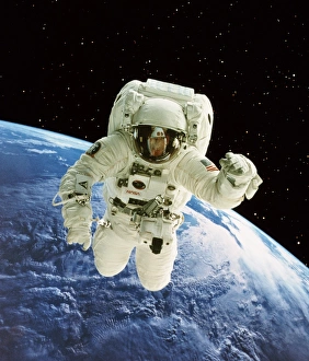 Spacewalk over Earth Spacewalk over Earth