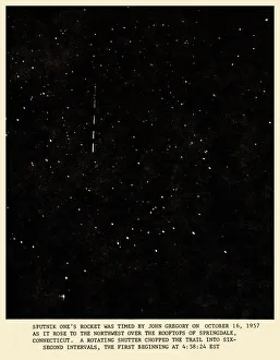 Russian Space Exploration Prints: Sputnik 1 rocket track