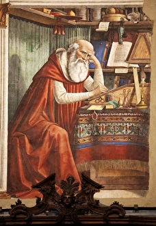 St Jerome in his Study Print