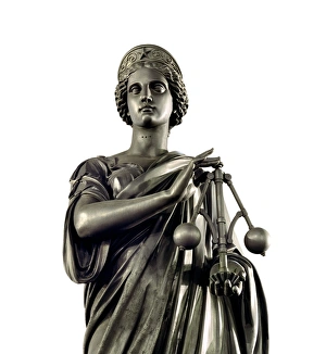 European Statues Prints: Statue of Science, 1868