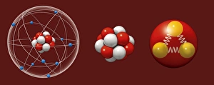 Atomic Structure Diagram Prints: Structure of matter, artwork C017 / 8029