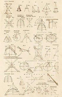 Images Dated 21st September 2013: Conic Sections Table Print