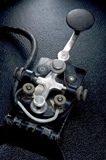 Telegraph Key Print: Type J-37 Portable Morse Code Key