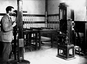 National Physical Laboratory UK Prints: Testing a barometer