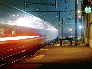 Time Exposure Photography Prints: TGV train
