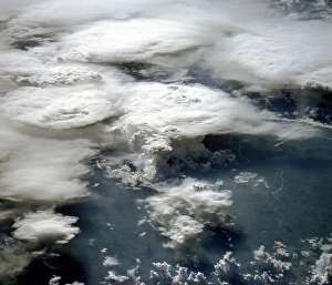 Cumulonimbus Clouds Prints: Thunderstorm over Brazil