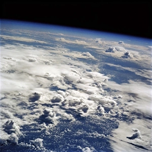 Thunderstorms, space shuttle image C016/3867 Thunderstorms, space shuttle image C016/3867