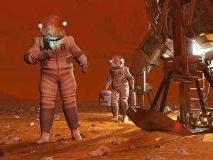 Titan Surface Exploration Print