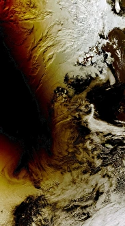 Total Solar Eclipse Print from Space