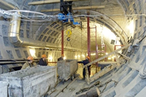 Train Tunnel Construction Print