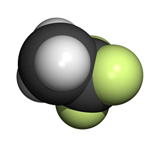 Greenhouse Gas Emissions Prints: Trifluoroethane molecule