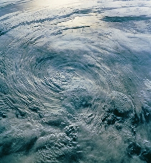 Tropical Storm Iniki seen from space, STS-47 Tropical Storm Iniki seen from space, STS-47