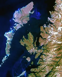 True-colour satellite image of northwest Scotland True-colour satellite image of northwest Scotland