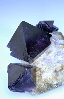 Mineral Crystal Formations Prints: Tschermakite crystals